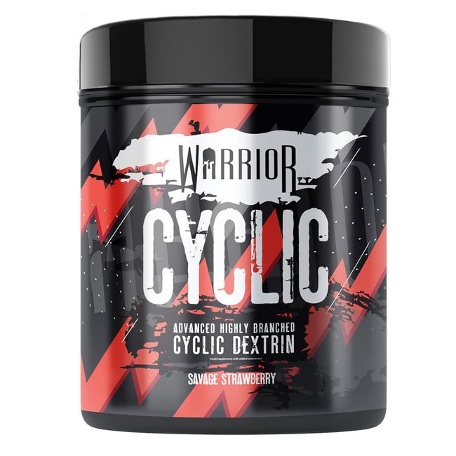 Warrior Supplements Cyclic Dextrin Pre and IntraWorkout Carbohydrate Muscle Pump Powder 16 Servings 400g, Savage Strawberry