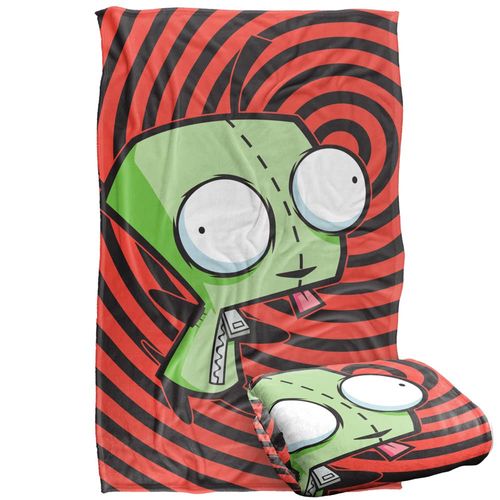 Invader Zim Blanket, 36"x58" Invader Zim Gir Spiral Silky Touch Super Soft Throw Blanket
