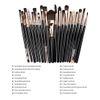 20 Piece Eye Makeup Brush Set Professional Makeup Brushes Eye Shadow black