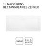 Zenker Set Cake Stand 45 x 20 cm Rectangular Tray, (15 Pieces)