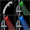 3 Color LED Auto Changing Fixed Shower Head Temperature Sensor Bath Sprinkler