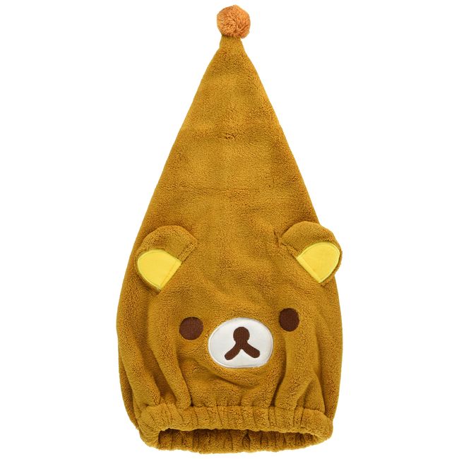 Marushin 6445003900 Towel Cap, Children, Rilakkuma Hair Drying Towel, Hair Absorbent, Quick Drying, Towel, Girls, Boys