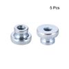 sourcing map Knurled Thumb Nuts, 5Pcs M10x1.5mm Iron Round Knobs Fasteners for 3D Printer Parts, Silver Tone
