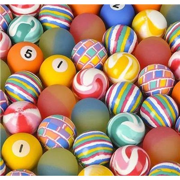 Rhode Island Novelty 38MM 1.50 Inch Assorted Bouncy Balls, 50 Balls per Order