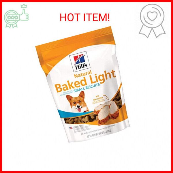 Hill's Natural Baked Light Dog Biscuits with Real Chicken for Small Dogs, Health