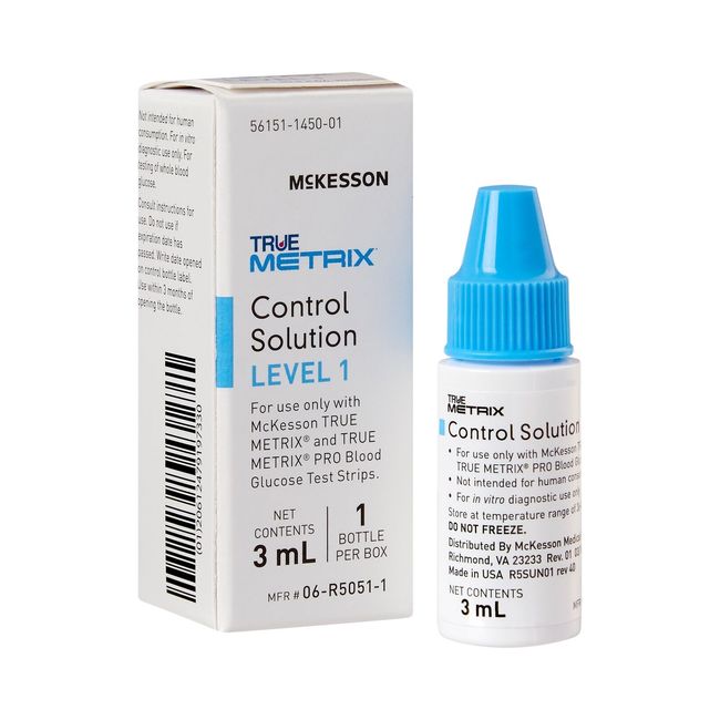 McKesson TRUE METRIX Blood Glucose Control Solution Level 1 3 mL 24 per Case