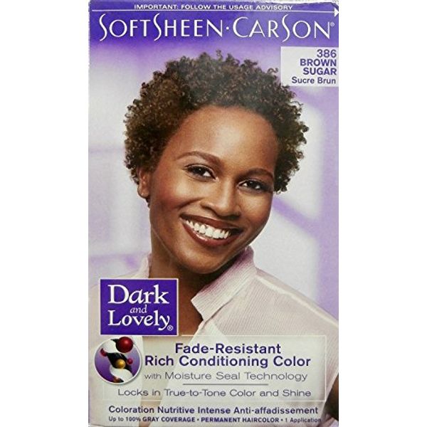 Dark and Lovely Fade Resistant Rich Conditioning Color Haarfarbe/Hair Color Brown Sugar 386