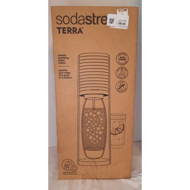 SodaStream Terra (black) sparkling water maker w/ CO2 + bottle NEW