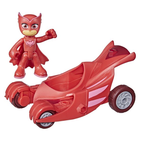 PJ Masks Eulengleiter Vorschulspielzeug, Eulettes Fahrzeug mit Eulette Action-Figur für Kinder ab 3 Jahren, recycelbare Verpackung,