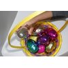 18PCS Easter Filler Eggs Easter Basket Stuffers for Easter Hunt, Plastic Empty Easter Eggs Hunt Fillable Eggs, Easter Crafts Snap-Open, Size 7.5cm