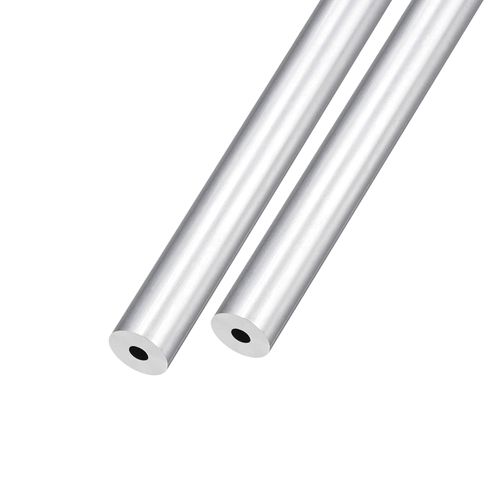 METALLIXITY 6063 Aluminum Tube (10mm OD x 3mm ID x 250mm L) 2Pcs, Aluminum Round Tubing - for Home Furnishing, Machinery, DIY Handicraft