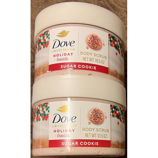 2 Pack Dove Holiday Treats Body Scrub - Sugar Cookie - 10.5 OZ Each