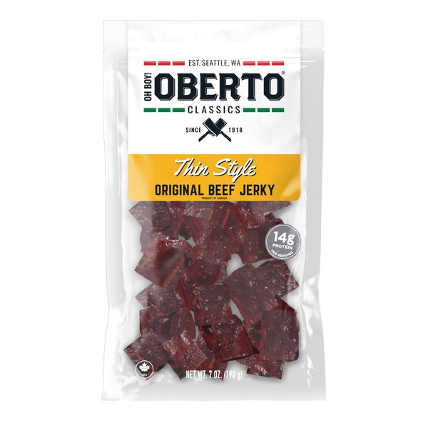 Oh Boy! Oberto Classics Thin Style Original Beef Jerky, 7 Ounce