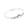 Solid 925 Sterling Silver Claddagh stacking Ring in sizes G-Z (V)