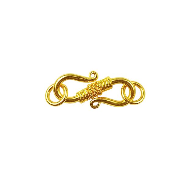 18K Gold Overlay ''S'' Hook CG-158-25MM