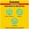 Dramamine Non-Drowsy, Motion Sickness Relief, Made with Natural Ginger, 18 Count, 2 Pack