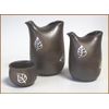 Rust Color Leaves Clove [Raise 2 Piece Glass with]