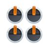 Gas Griddle Orange Knob Replacement for Blackstone Griddle Walmart Knobs,Griddle Orange Control Knob Accessories,4-Pack