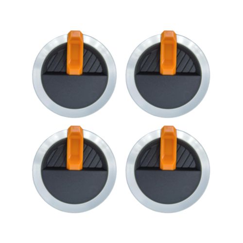 Gas Griddle Orange Knob Replacement for Blackstone Griddle Walmart Knobs,Griddle Orange Control Knob Accessories,4-Pack