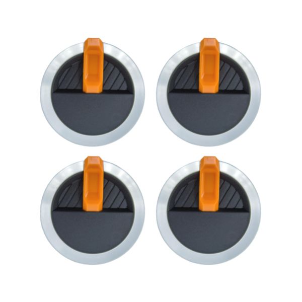 Gas Griddle Orange Knob Replacement for Blackstone Griddle Walmart Knobs,Griddle Orange Control Knob Accessories,4-Pack