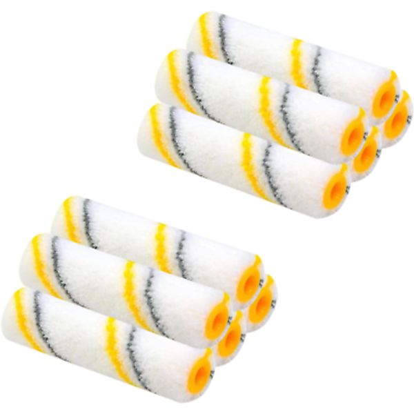 Mini Paint Roller Covers, 10 Pack Paint Roller 4 Inch, 3/8" Nap Lint Free Paint