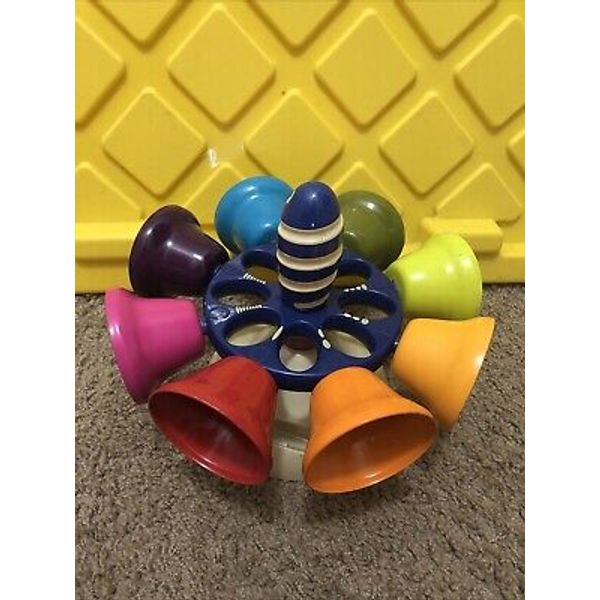 Battat B Toys Musical Bells Carousel Piccolo 9" Diameter-No Mallet-Music Note