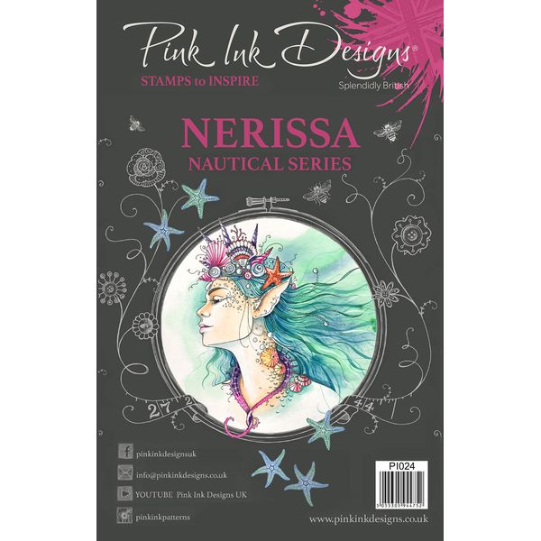 Pink Ink Designs Pink Ink-Nerissa-Clear Stamp, A5
