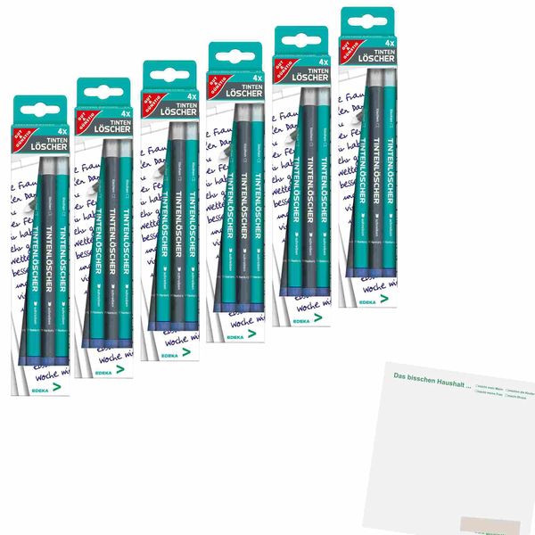 usy G&G Ink Eraser Pack of 6 (6 x 4 Pack) Block