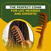 Locsanity Hair Comb for Dreadlocks, Microlocks, Sisterlocks, Locs, Large Tooth
