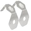 Stainless Mirror Turn Signal Angled Bracket w/ Hole For Watermelon Lights SET/2