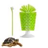 Turtle Brush with Suction Cup Turtle Brush Turtle Tank Accessories for Remove Turtle Shell Scutes