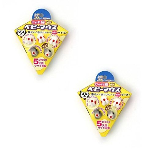 Doggyman Puffy Cat Baby Mouse (Pack of 10)