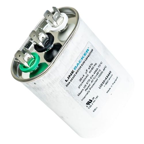 Capacitor Oval Dual Run 30 + 4 uf mfd 370/440 Volts for HVAC Motors Compatible with Supco