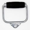 qibylift Deluxe LAT Pull Down Bar Strength Training Double D Handle Tricep V Shaped Press Down Bar with Rubber (Single D)