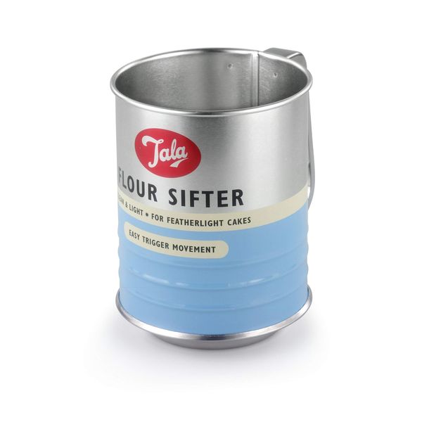 Tala Traditional Design Flour Sifter, For creating light and Fluffy Cakes,Blue,5.90 x 3.93 x 5.11 inches