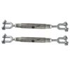 Rigging Screw 6mm Galvanised 2 Pack Jaw to Jaw Turnbuckle Straining