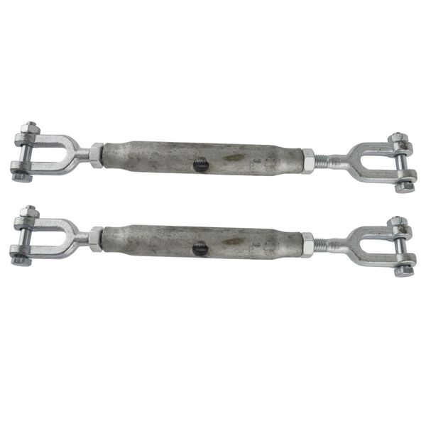Rigging Screw 6mm Galvanised 2 Pack Jaw to Jaw Turnbuckle Straining