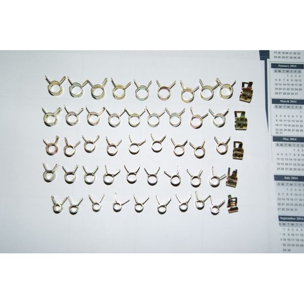 small hose spring clamp 5mm 6mm 7mm 8mm 9mm 50 PC