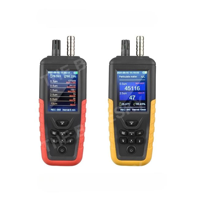 Indoor air quality measurement Household fine dust PM2.5 PM10 detector 3.2 inch air quality tester, TC-8100 3 channels