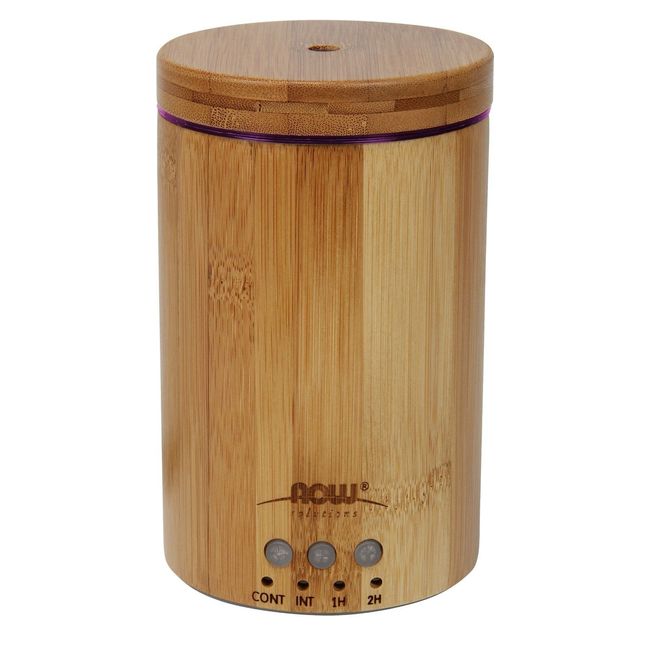 NOW Foods Ultrasonic Real Bamboo Essential Oil Diffuser
