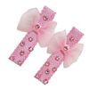 Mila bow hair clip set (pink)