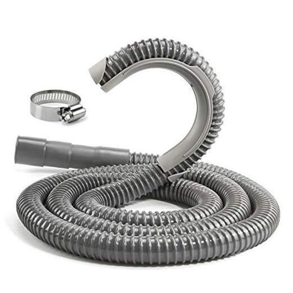 [8ft]Universal Washing Machine Extension Drain Hose with Clamp, Industrial 8Ft