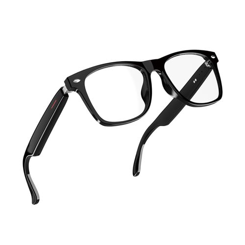 voogil Smart Glasses for Men & Women, Built-in Mic & Speakers Bluetooth Audio Glasses, Blue Light Filter & Polarized UV 400 Protection Lenses Open-Ear Bluetooth Glasses for Android iOS, Black