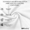 Ray Bedding Flat Sheet 100% Egyptian Cotton Bed Sheets Small Double 400 Thread Count Small Double Bed Sheet Soft, Breathable, Machine Washable Luxury Flat Sheets Small Double