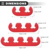 Motoforti Universal Spark Plug Wire Separator, Plastic, Red, 12 Pcs