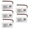 5 Pack - Battery for Uniden BT-1008 & Many Others, Bulk Packaging)