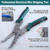 GOLD DEER 10-IN-1 Multi-functional Wire Stripper with Wire Stripper Function with Crimping Function Can Be Cutted Wire Cutter Stripper Cable Stripper Wire Crimping Tool Wire Stripper Tool Electric