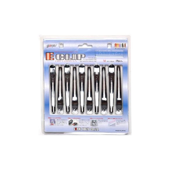 Gogaku Industrial E-Clip Medium Black 10 Pieces