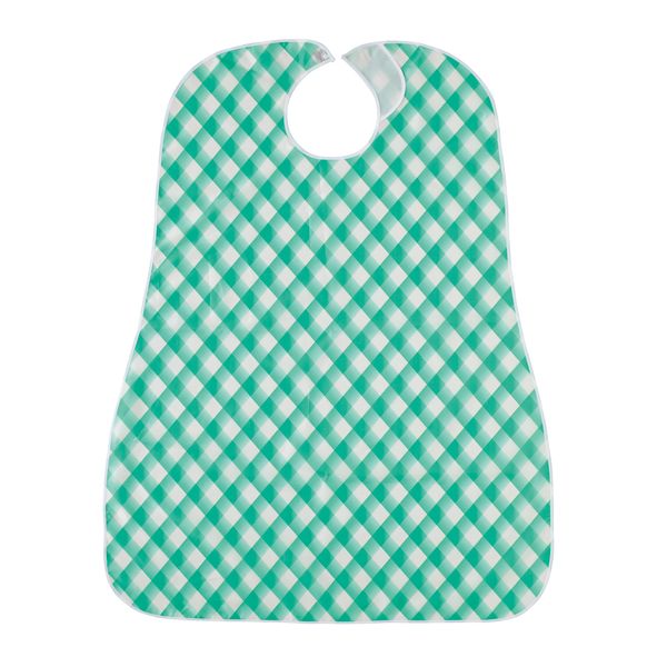 Blue Waterproof Meal Apron Bias Pink