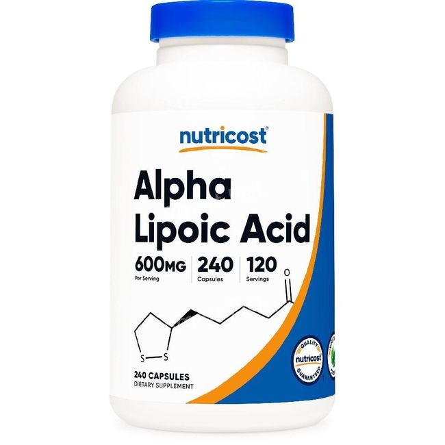 Nutricost Nutricost Alpha Lipoic Acid 600mg 240 Capsules 300mg per capsule